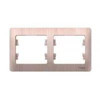 Рамка Systeme Electric Glossa двухместная сосна (SE GSL001502)