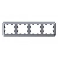 Рамка Systeme Electric AtlasDesign Antique четырехместная алюминий (ATN100304)