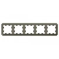 Рамка Systeme Electric AtlasDesign Antique пятиместная шампань (ATN100505)