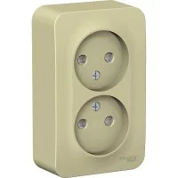 Двойная розетка Systeme Electric Blanca