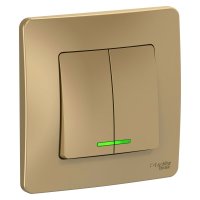 Двухклавишный выключатель Systeme Electric Blanca