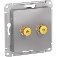 Двухместная аудиорозетка Systeme Electric AtlasDesign