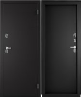 Дверь входная металлическая Фрост 88x205 см правая букле серый