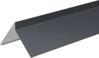 Планка ветровая для мягкой кровли 110x120x2000 мм 0.4 мм RAL 7024 серый