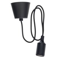 Патрон для лампы E27 Rev ПВХ 40 Вт IP20 с подвесом черный (24647 3)