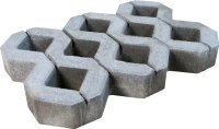 Газонная решетка 400x600x100 мм серый