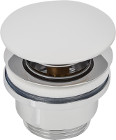 Выпуск для раковины MONLID 40 мм клик-клак с переливом белый