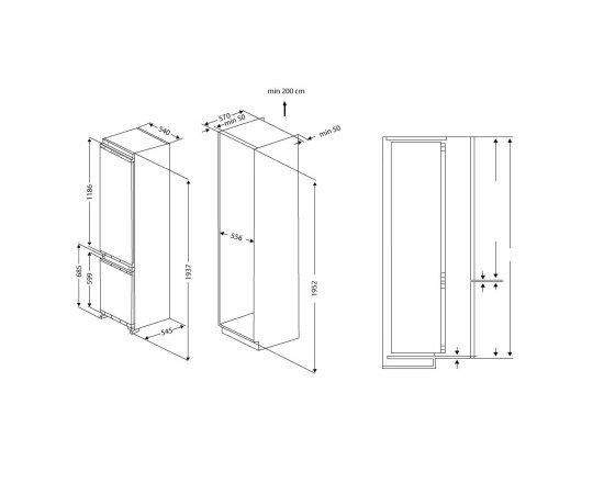Холодильник двухкамерный Haier HRF310WBRU 54x193.7x54.5 см цвет белый