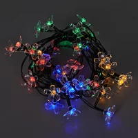 Гирлянда светодиодная лепесток Kreaforta Cinder на солнечных батареях 4.9 м цвет разноцветный