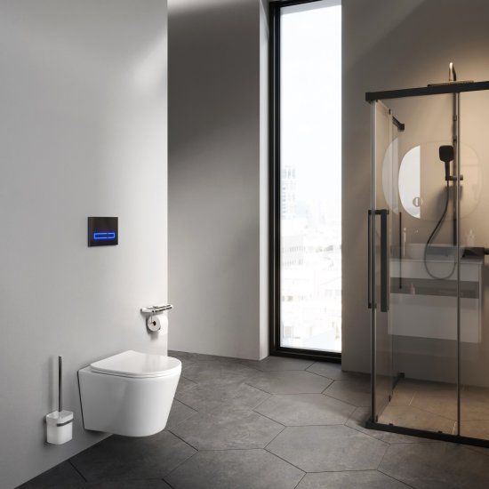 Унитаз подвесной AM.PM Flash Tornado безободковый с сиденьем