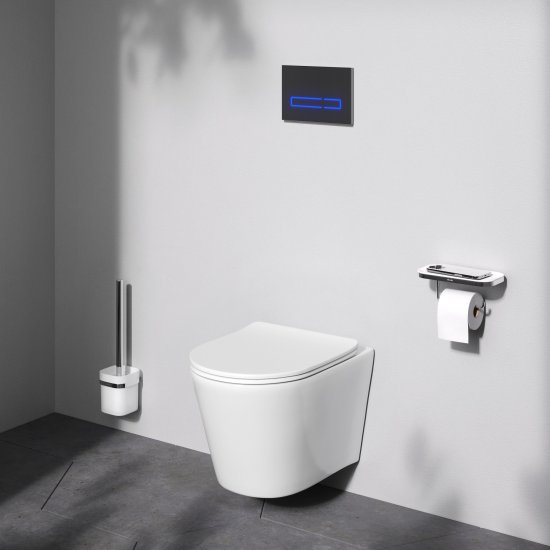 Унитаз подвесной AM.PM Flash Tornado безободковый с сиденьем