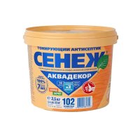 Антисептик Сенеж Аквадекор декоративный для дерева бесцветный 2,5 кг