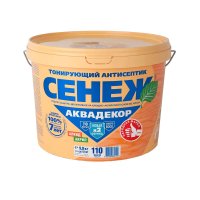 Антисептик Сенеж Аквадекор декоративный для дерева махагон 9 кг