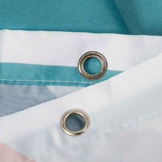 Штора для ванны Fixsen Simple 2000х1800 мм полиэстер разноцветная (1504)