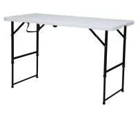 Садовый стол раздвижной складной Zalger Garden Rasti 60x62x75 см пластик белый