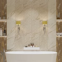 Плитка настенная Azori Forest Geometria 31.5x63 см 1.79 м² матовая цвет бежевый