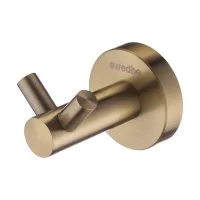 Крючок для ванной Swedbe Select двойной на шуруп латунь золото (9815GO)
