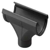 Воронка желоба Docke Lux пластиковая d140-100 мм графитовый серый RAL 7024