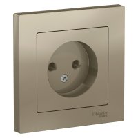 Розетка Systeme Electric AtlasDesign встраиваемая шампань (ATN000540)