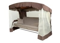 Качели садовые Саванна 4-х местные 320 кг цвет коричневый