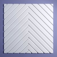 Панель 3D пластиковая Bello-Deco СП 14 500x500 мм 0.25 м² белый