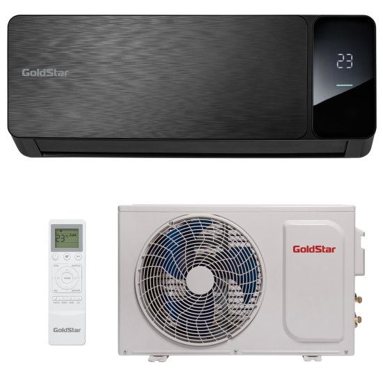 Сплит-система инверторная GoldStar GSACI-09HN1 9K BTU охлаждение/обогрев цвет черный