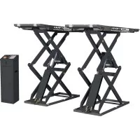 Ножничный короткий напольный подъёмник KraftWell KRW350SF/220