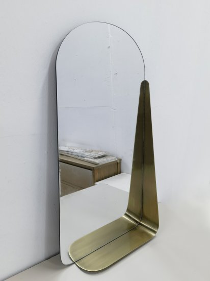 Зеркало декоративное KREAFORTA Brilia Brass круг 40x78 см металл цвет латунь