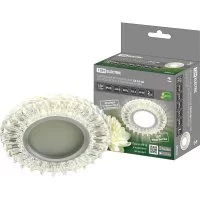 Встраиваемый светильник TDM ELECTRIC СВ 03-06 MR16, 50Вт, G5.3, LED подсветка 3 Вт, зеркальный/хром