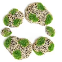 Искусственный мох с каменной крошкой Greengo Камни