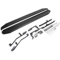 Автомобильные пороги для Hyundai Santa Fe III 2012-2018 г.в./Santa Fe Premium 2015-2016 г.в. Rival Premium-Black
