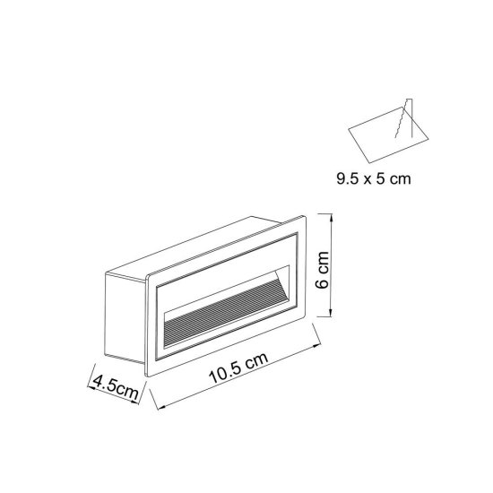 Подсветка для лестниц встраиваемая светодиодная черная 3 Вт 4200К IP65 Arte Lamp Piazza (A7223IN-1BK)