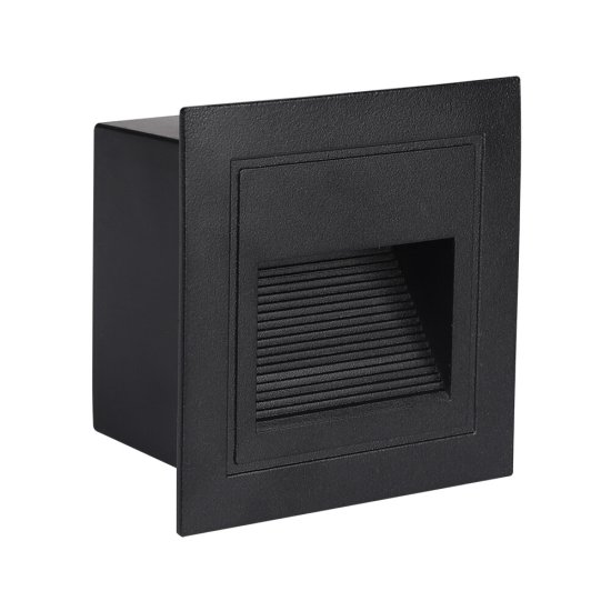 Подсветка для лестниц встраиваемая светодиодная черная 5 Вт 4200К IP65 Arte Lamp Piazza (A7325IN-1BK)