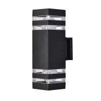 Светильник садово-парковый настенный Arte Lamp Heather черный E27 40 Вт IP54 (A4413AL-2BK)