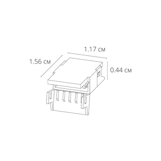 Коннектор для светодиодной ленты SMD 5050/2835 прямой Strip Accessories 24 В IP20 Arte Lamp (5 шт.) (A32-10-MIX)