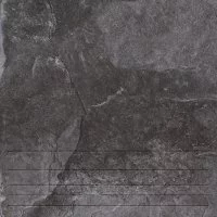 Ступень клинкерная с прямыми краями Керамин Касл Рок 5 29,8x29,8 см 1,51 м2 цвет графит