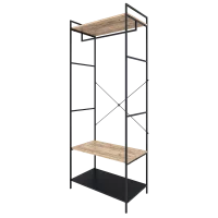 Напольная вешалка 80x200x45 см металл цвет черный