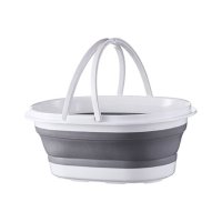 Силиконовое складное ведро SanTrade SL SM-PR912/GY