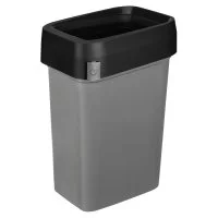 Контейнер для мусора Econova Smart Bin Pro с крышкой 50 л пластик черный