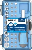 Отвертка с набором бит Vertextools 0033-34, 34 предмета