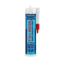 Клей монтажный акриловый DoneWell FIX-N-DECOR белый 260 мл туба
