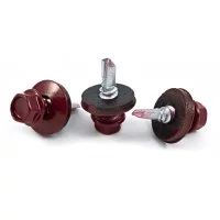 Кровельный саморез КВАДРА 4.8x35 RAL 3005 вино красное 10 шт.