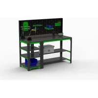 Стол металлический ООО Металекс KIT 750x1200x500, с боковыми полками