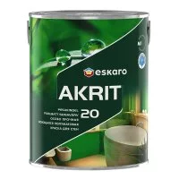 Краска моющаяся Eskaro Akrit 20 база TR бесцветная 2,7 л
