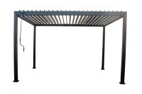 Пергола 3x4x2.5 м темно-серый