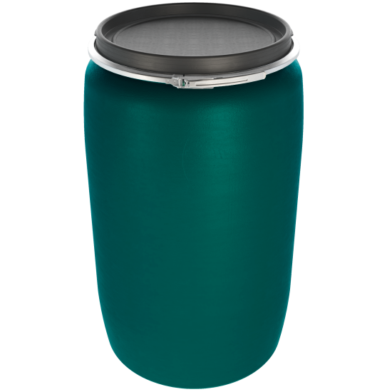 Бочка BEGINIA 227 л пластик цвет зеленый