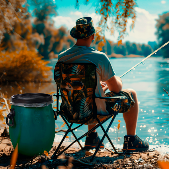 Бочка BEGINIA 48 л пластик цвет зеленый