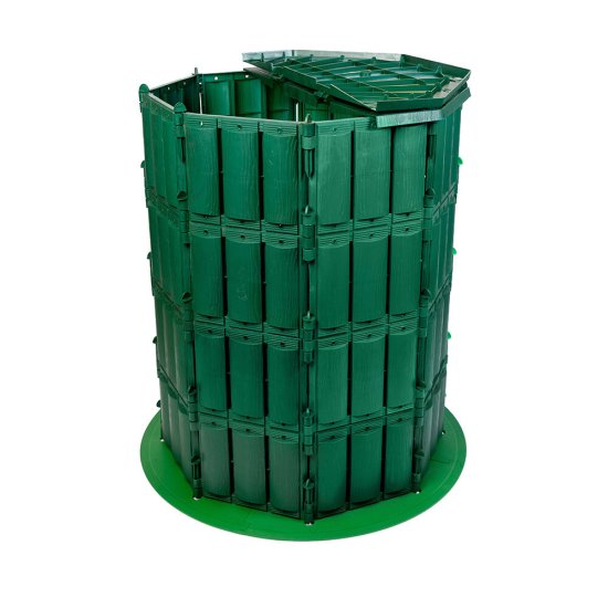 Компостер Павловская Заря Удачный 800 л с крышкой и дном полипропиленовый