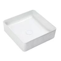 Раковина Corsa Deco Lines 37 см накладная белая (ABLVX37Q)