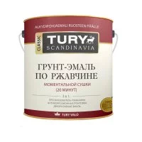 Молотковая грунт-эмаль по ржавчине TURY МС-102